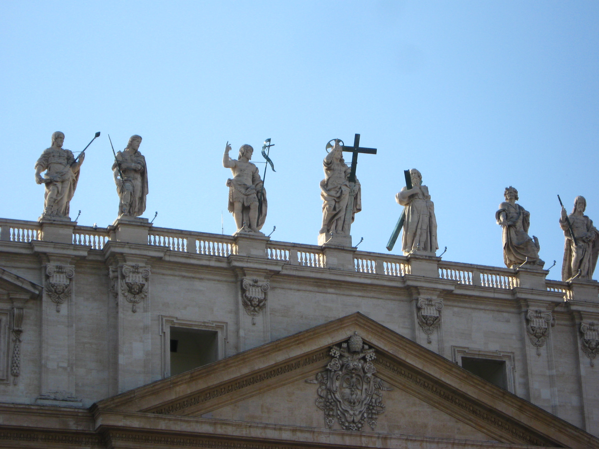 Statues above St Peter’s Basilica, Vatican City