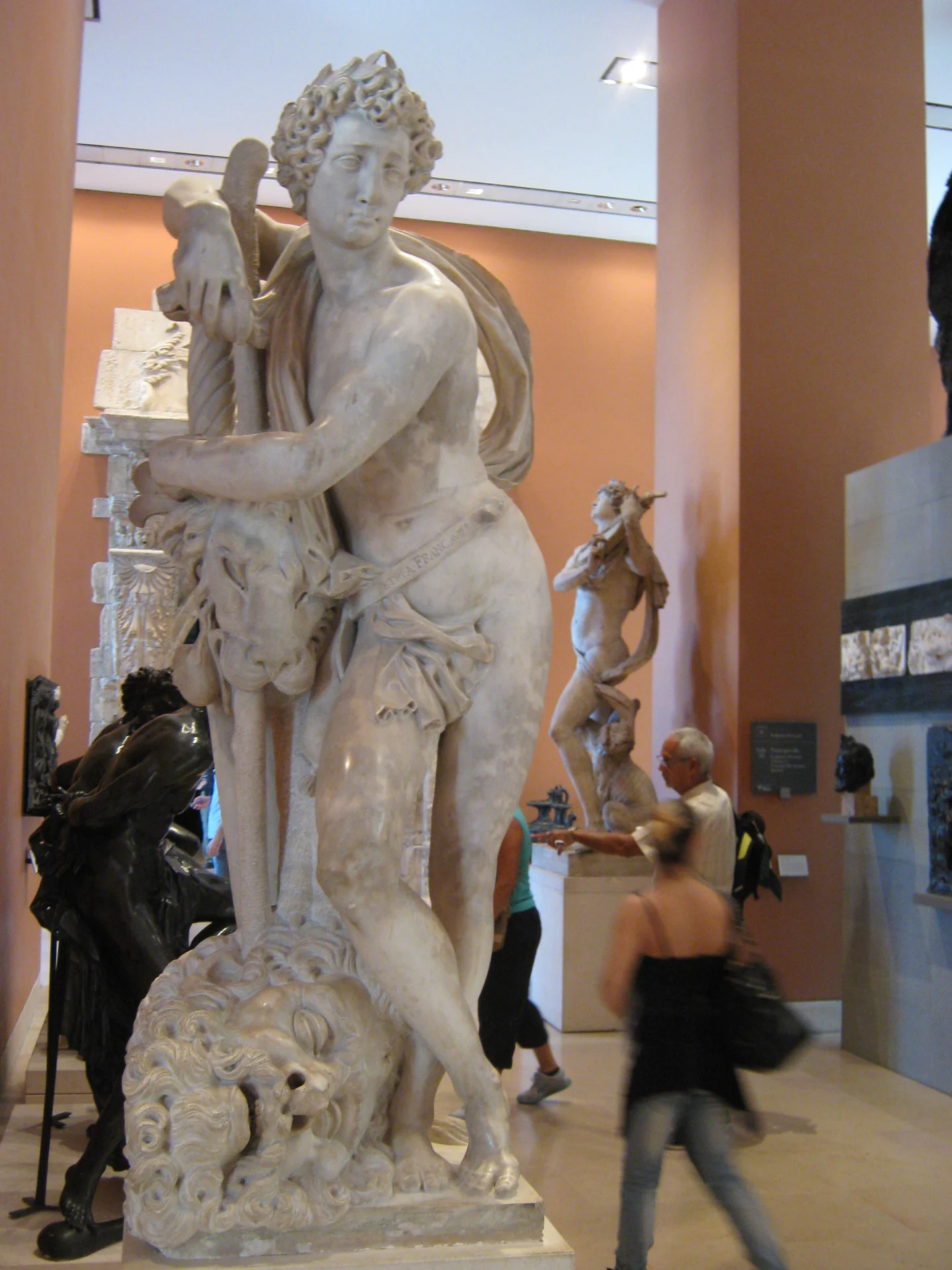 Marble Sculpture of a Young Man with a Lion Skin · সিংহচর্মসহ তরুণের মার্বেল ভাস্কর্য, Paris, France