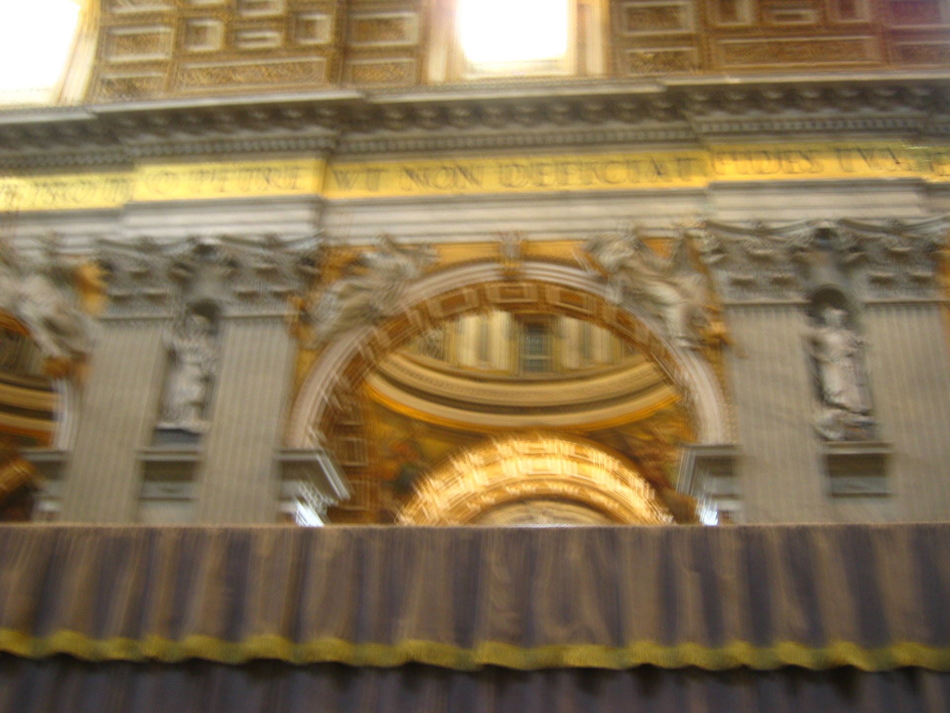 Ornate Interior of St Peter’s Basilica, Vatican City