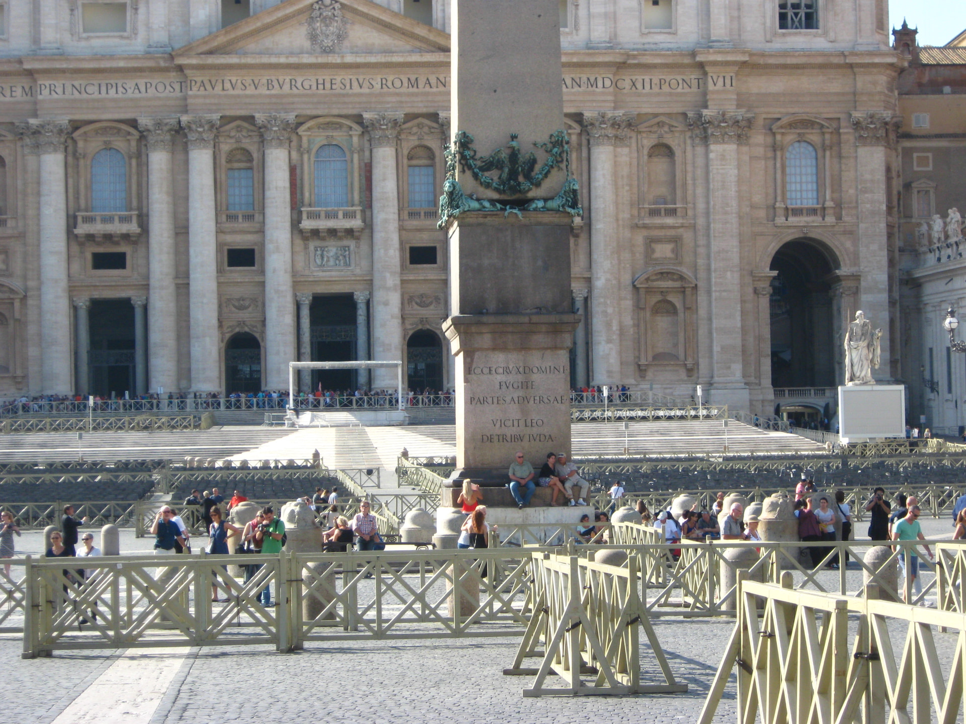 Vatican Obelisk and Basilica Entrance, Vatican City