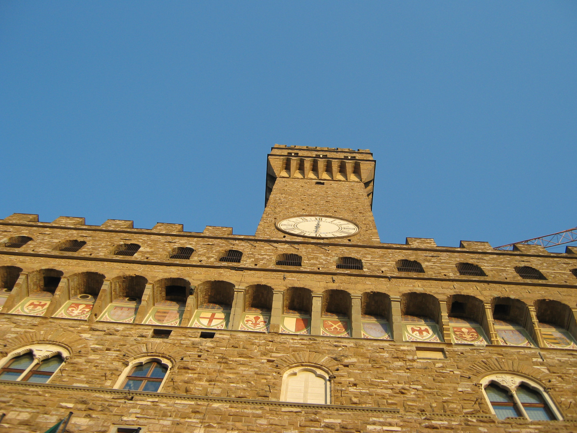 Palazzo Vecchio Façade and Clock Tower, Florence, Italy